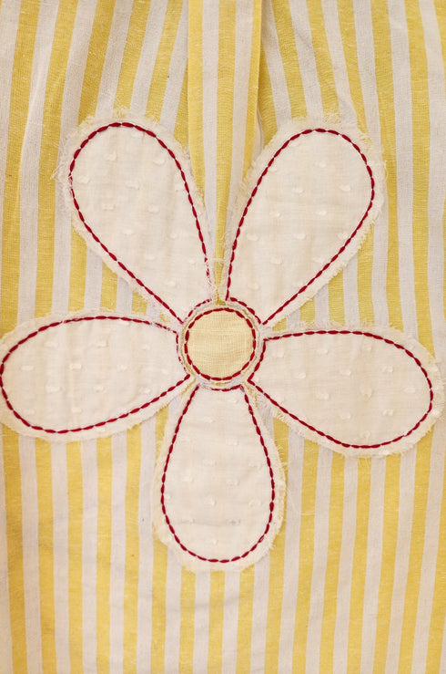 Daisy Stripe Shirt (Red & Pink)